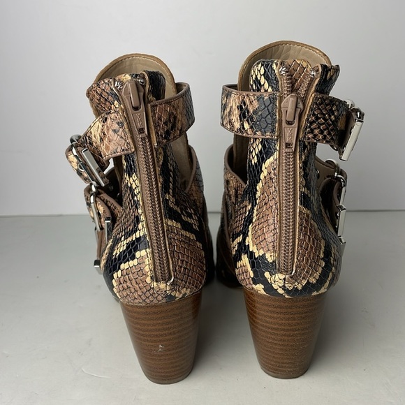 Gianni Bini Jam Out Snake Snake Ankle Boots 8 - Picture 4 of 8